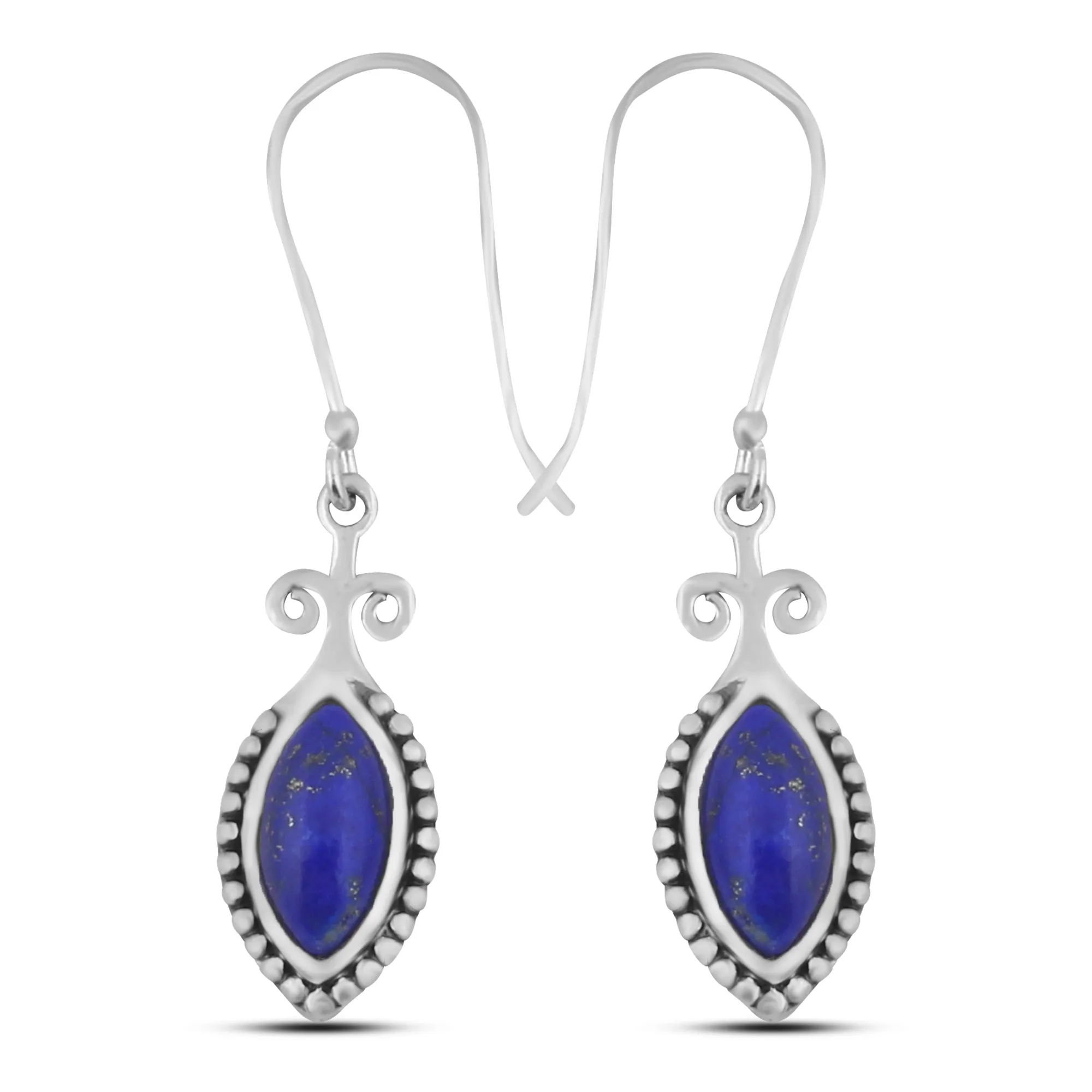 Natural Lapis Lazuli Sterling Silver Jewelry Set