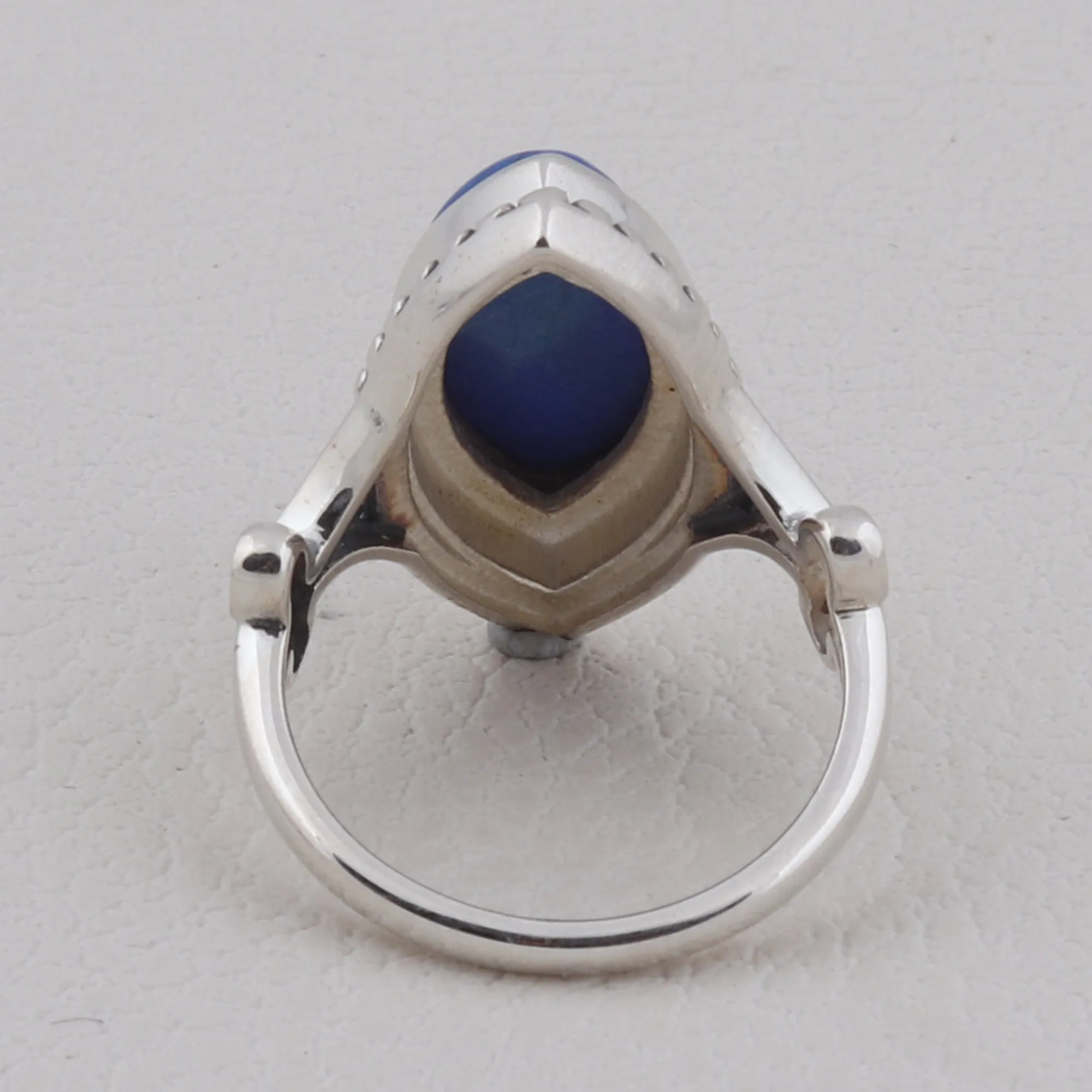 Natural Lapis Lazuli Sterling Silver Jewelry Set