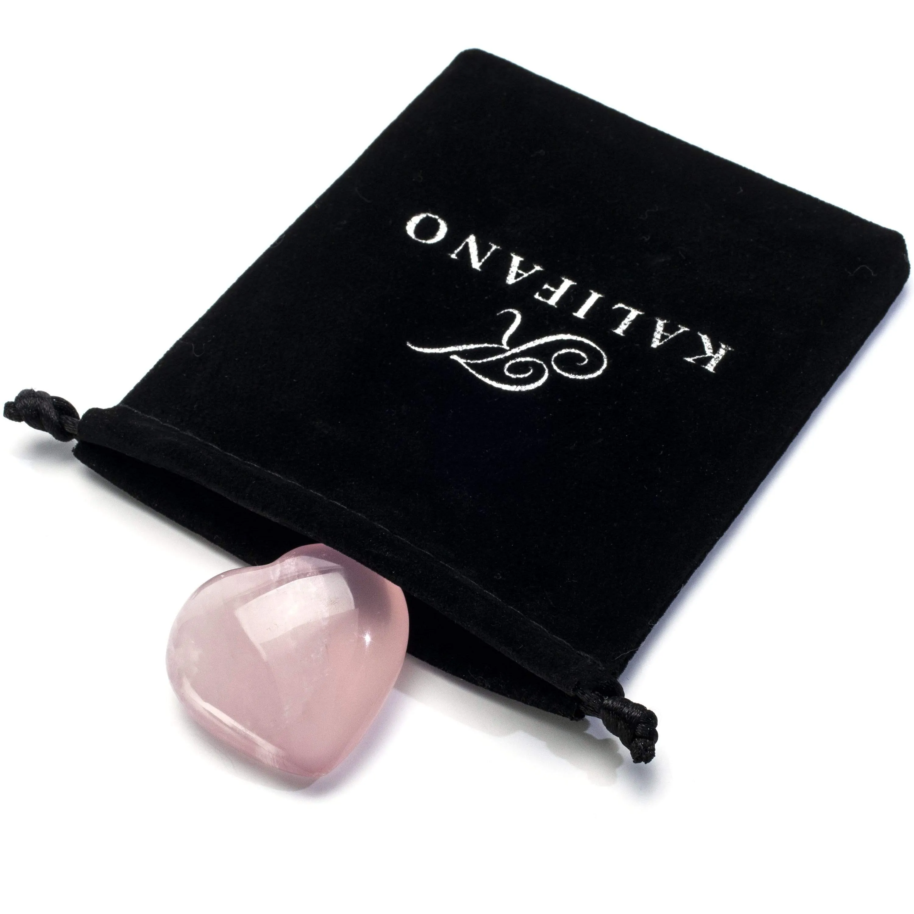 Natural Rose Quartz Heart Carving
