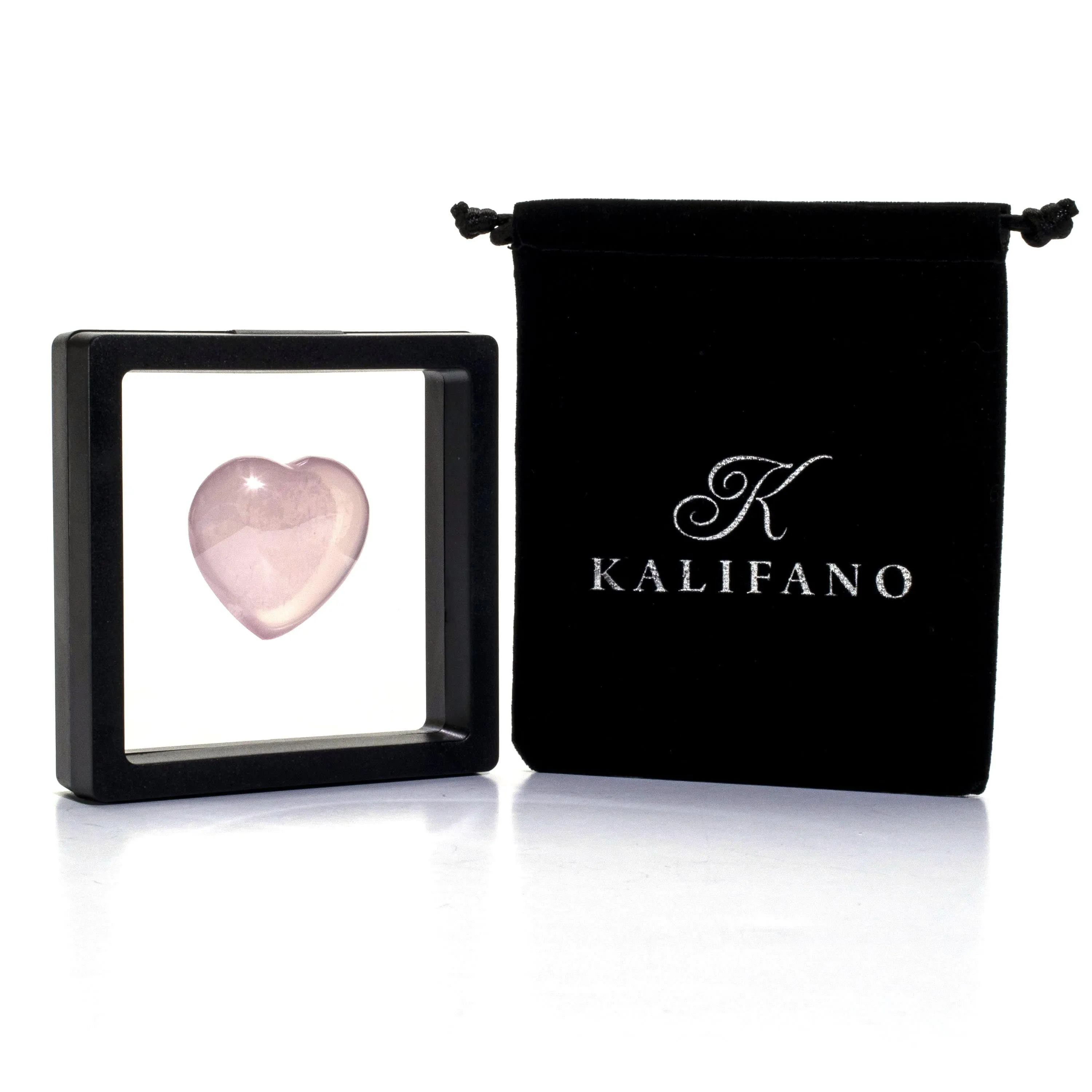 Natural Rose Quartz Heart Carving