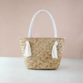 Oat Classic Market Tote with Braided Handles - Modern Woven Totes | LIKHÂ
