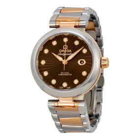 Omega DeVille Ladymatic Brown Dial Ladies Watch 42520342063001 425.20.34.20.63.001