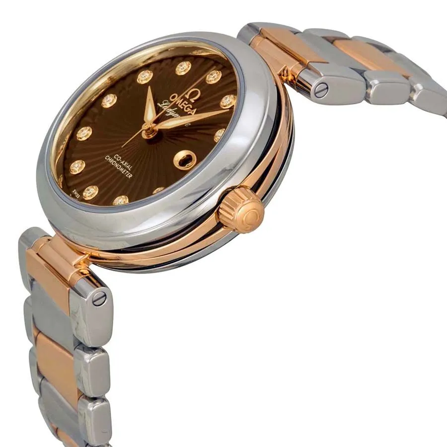 Omega DeVille Ladymatic Brown Dial Ladies Watch 42520342063001 425.20.34.20.63.001