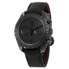 Omega Speedmaster Moonwatch Dark Side of the Moon 'Black Black' Chronograph Black Dial Black Nylon Men's Watch 31192445101005 311.92.44.51.01.005