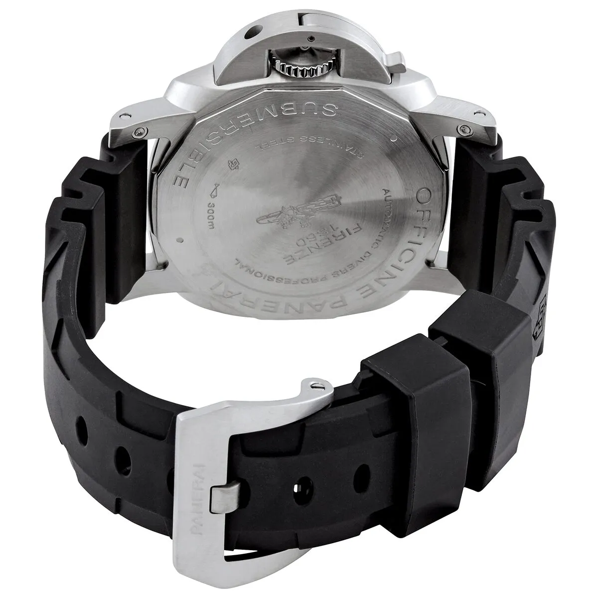 Panerai Submersible Black Dial Black Rubber Men's Watch PAM00683