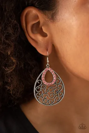 Paparazzi Earring ~ Seize The Stage - Pink