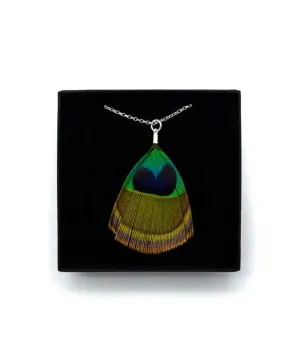 Peacock Feather Necklace