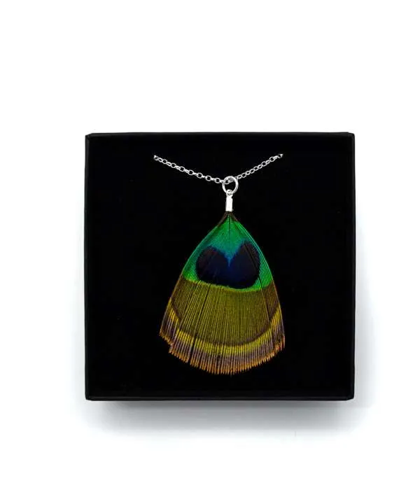 Peacock Feather Necklace
