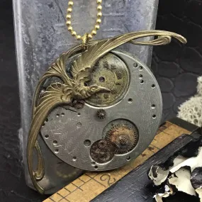 Phoenix Steampunk Necklace