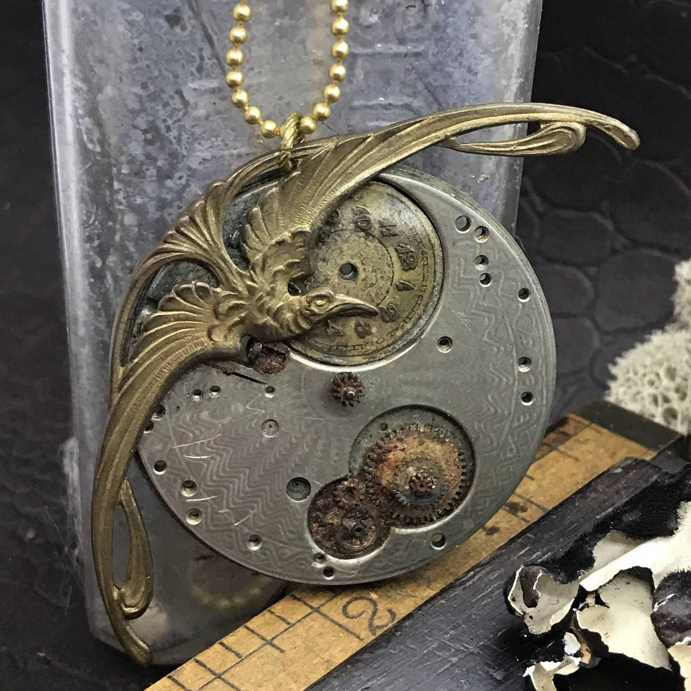 Phoenix Steampunk Necklace