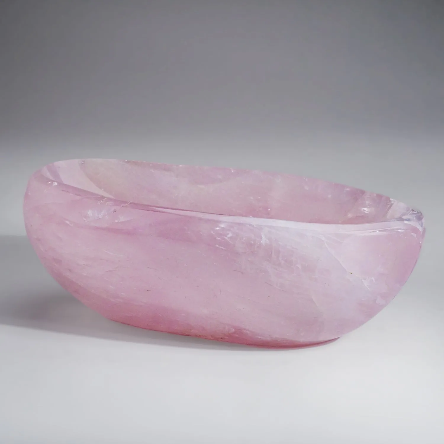 Polished Rose Quartz Bowl from Brazil (6.4 lbs)
