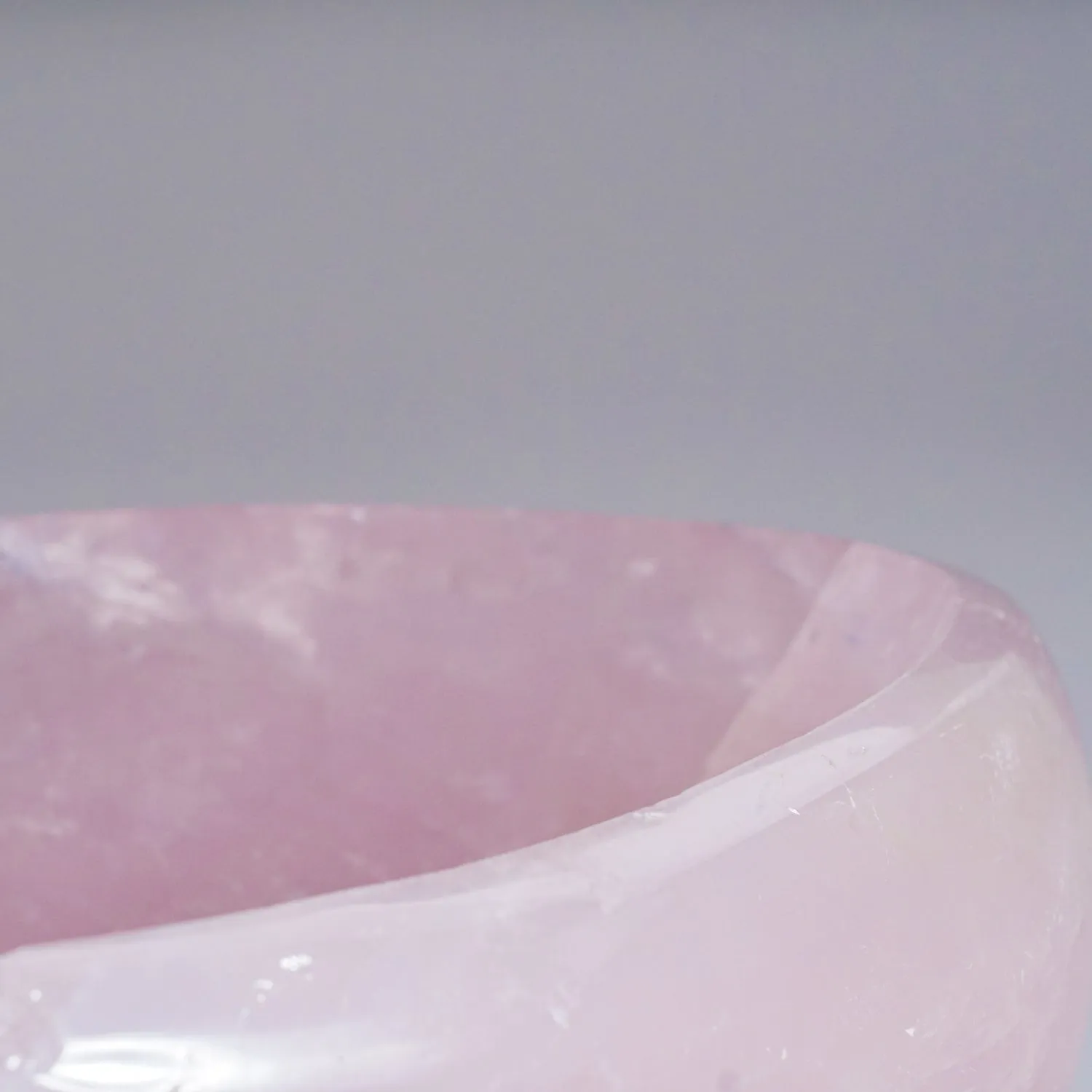 Polished Rose Quartz Bowl from Brazil (6.4 lbs)