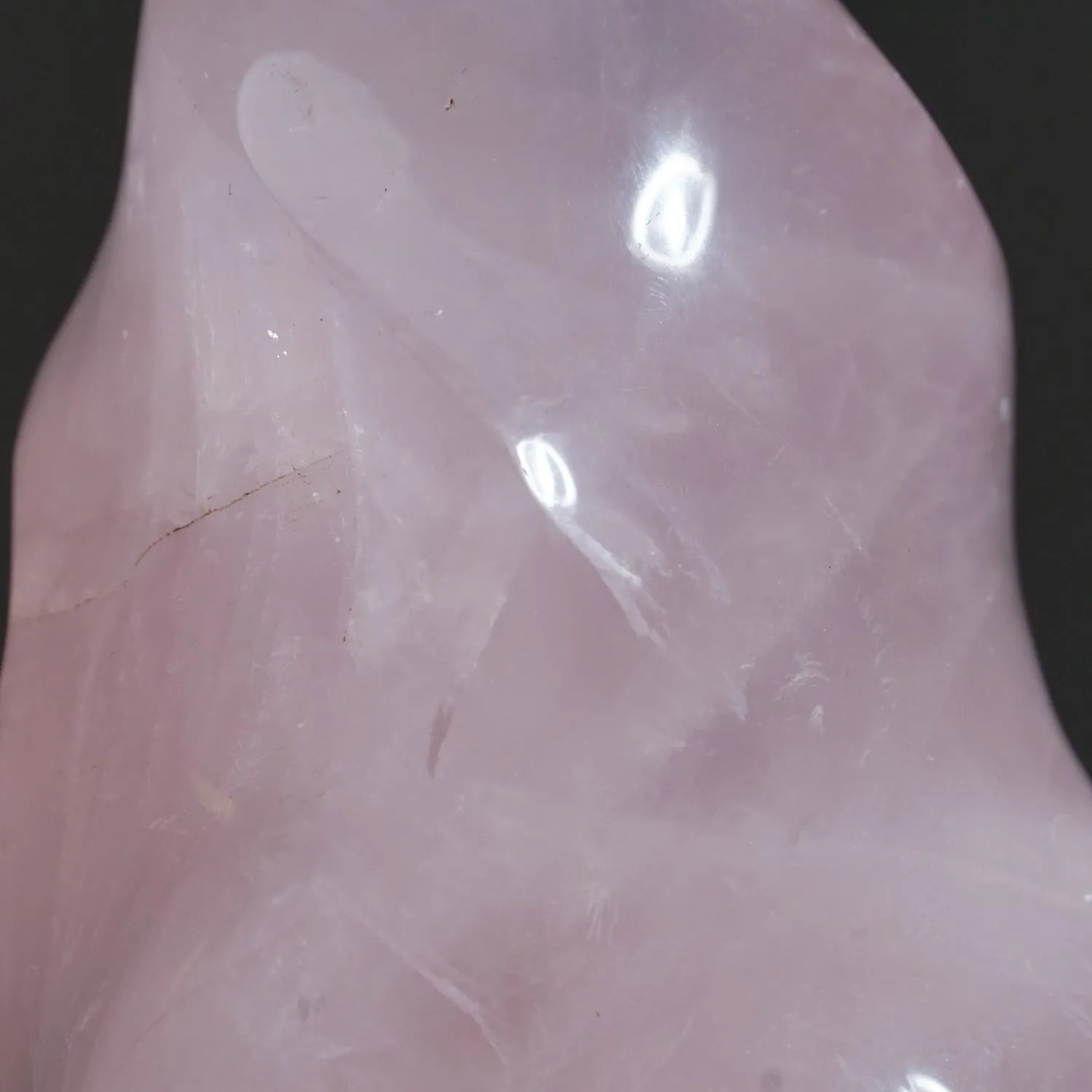 Polished Rose Quartz Flame Freeform From Brazil (2 lbs)
