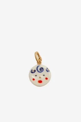 Porcelain Disc Charm