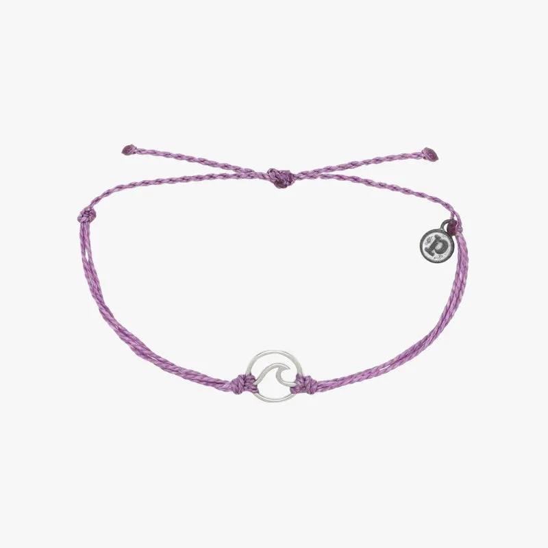 PURAVIDA- Silver Wave Charm Bracelet