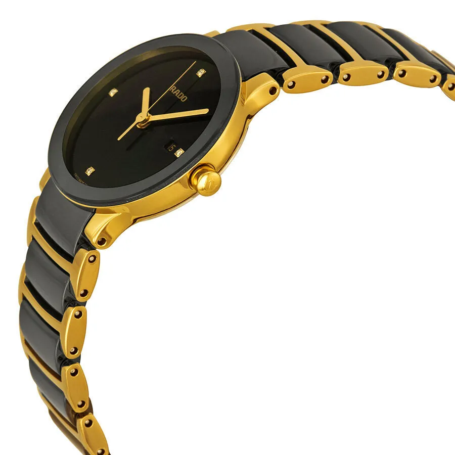 Rado Centrix Jubile Black Dial Two-tone Ladies Watch R30930712