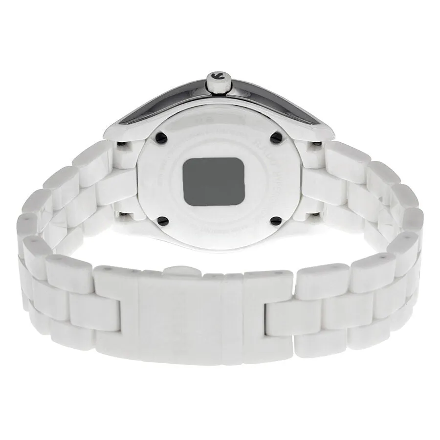 Rado HyperChrome White Dial Stainless Steel and Ceramic Case Ceramic Bracelet Ladies Watch R32321012