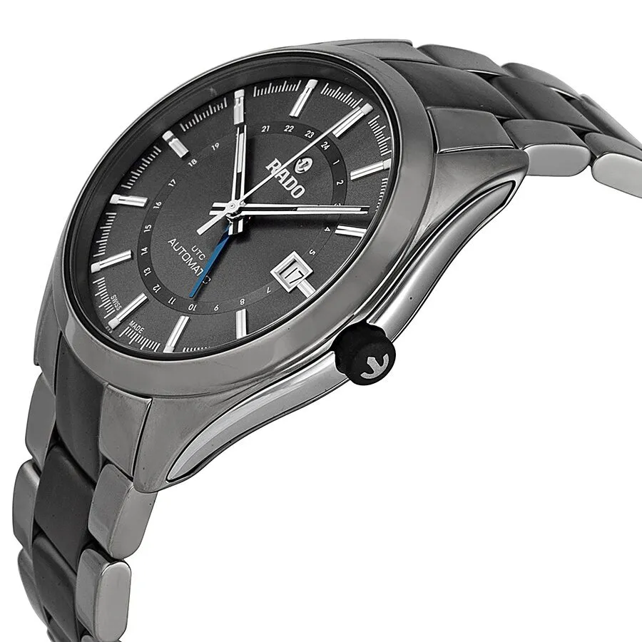 Rado HyperChrome XL Grey Dial Grey Ceramic Bracelet and Case Men's Watch R32165102