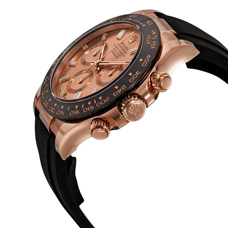 Rolex Cosmograph Daytona Pink Diamond Dial Men's Chronograph Oysterflex Watch 116515PKDR