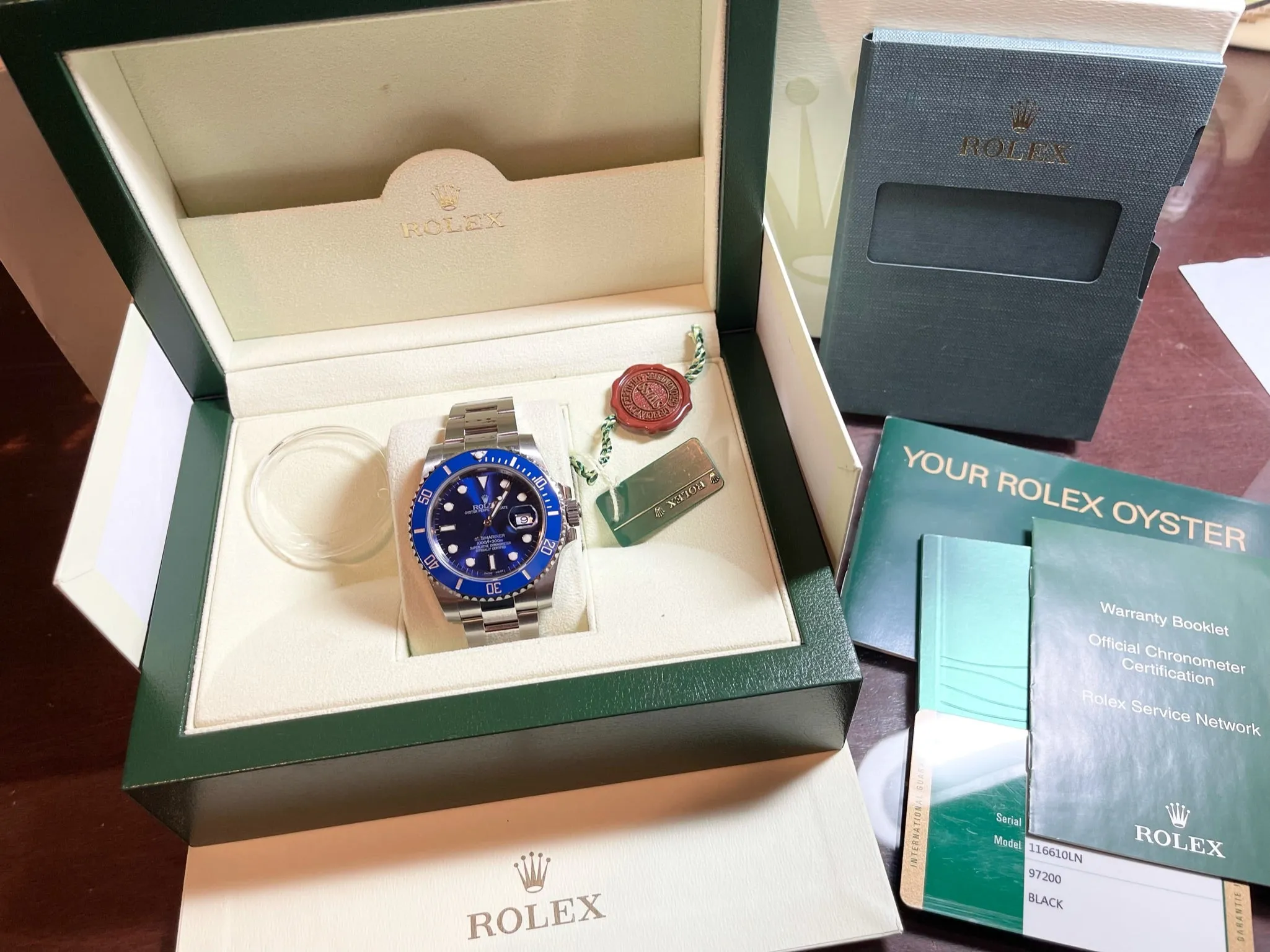Rolex Submariner 40mm 116610 Mens Watch Smurf Factory Clone Ceramic Bezel Insert Refinished Blue Dial Mint