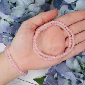 Rose Quartz Beaded Bracelet