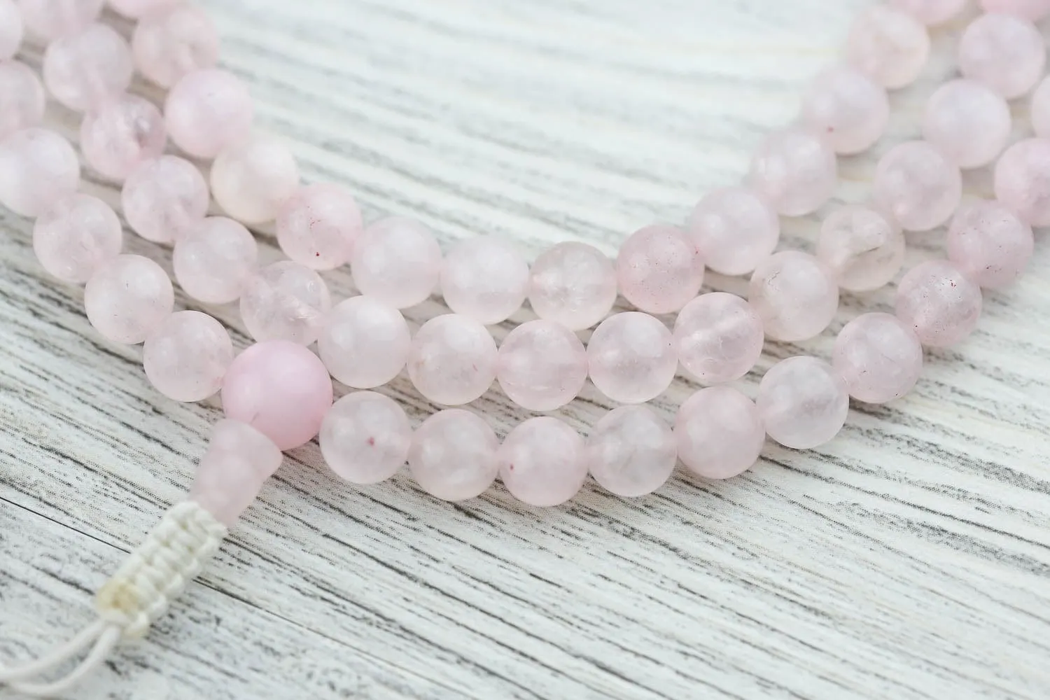 Rose Quartz Kindness Mala & Bracelet Set