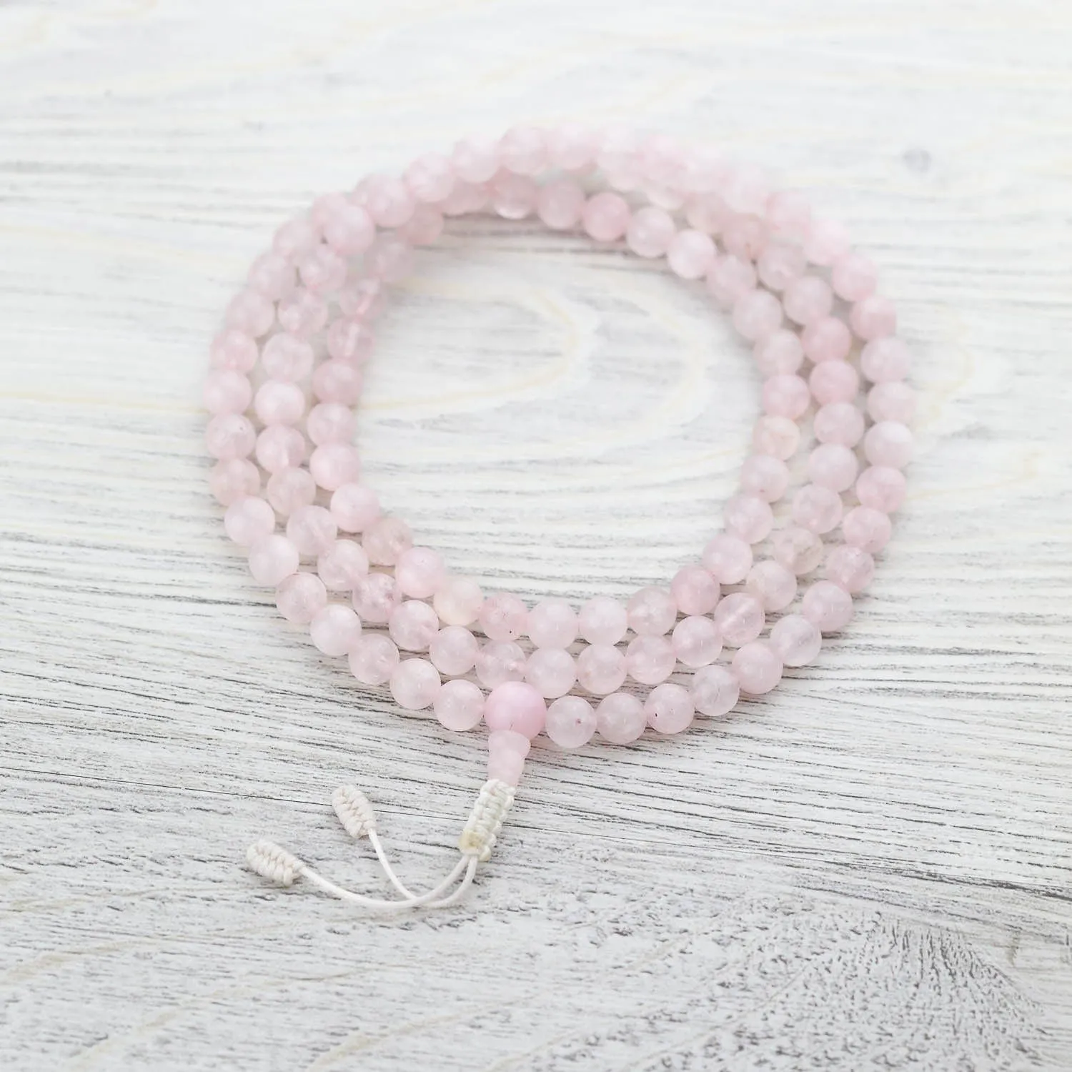 Rose Quartz Kindness Mala & Bracelet Set