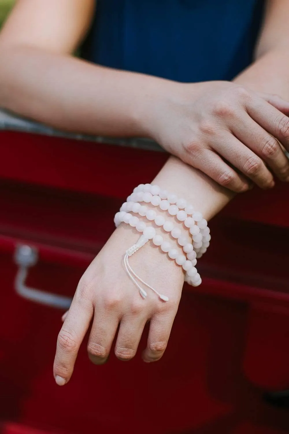 Rose Quartz Kindness Mala & Bracelet Set