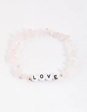 Rose Quartz Love Bracelet