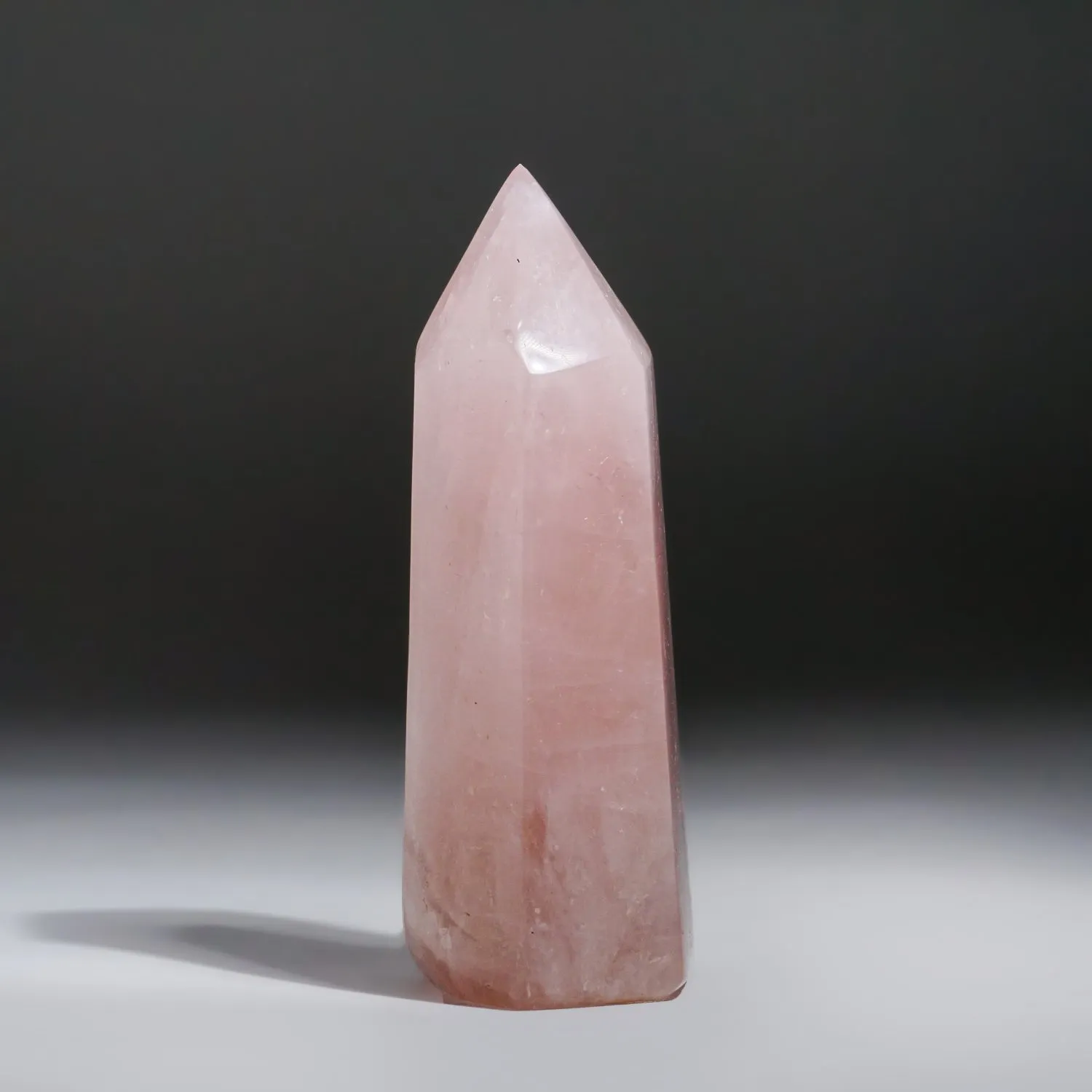 Rose Quartz Polished Point from Brazil (1.2 lbs)