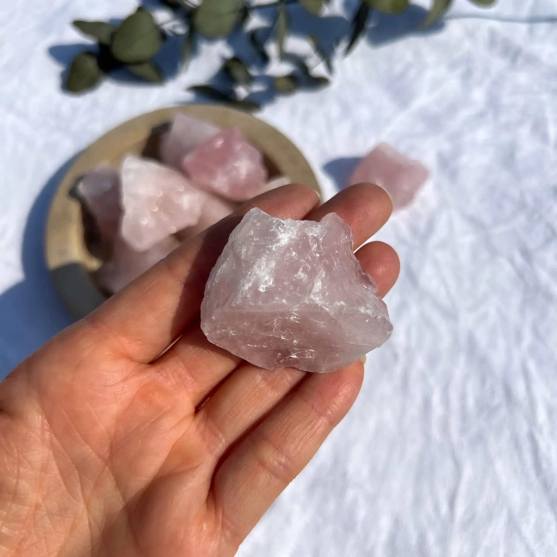 Rose Quartz Raw Crystal - Extra Small
