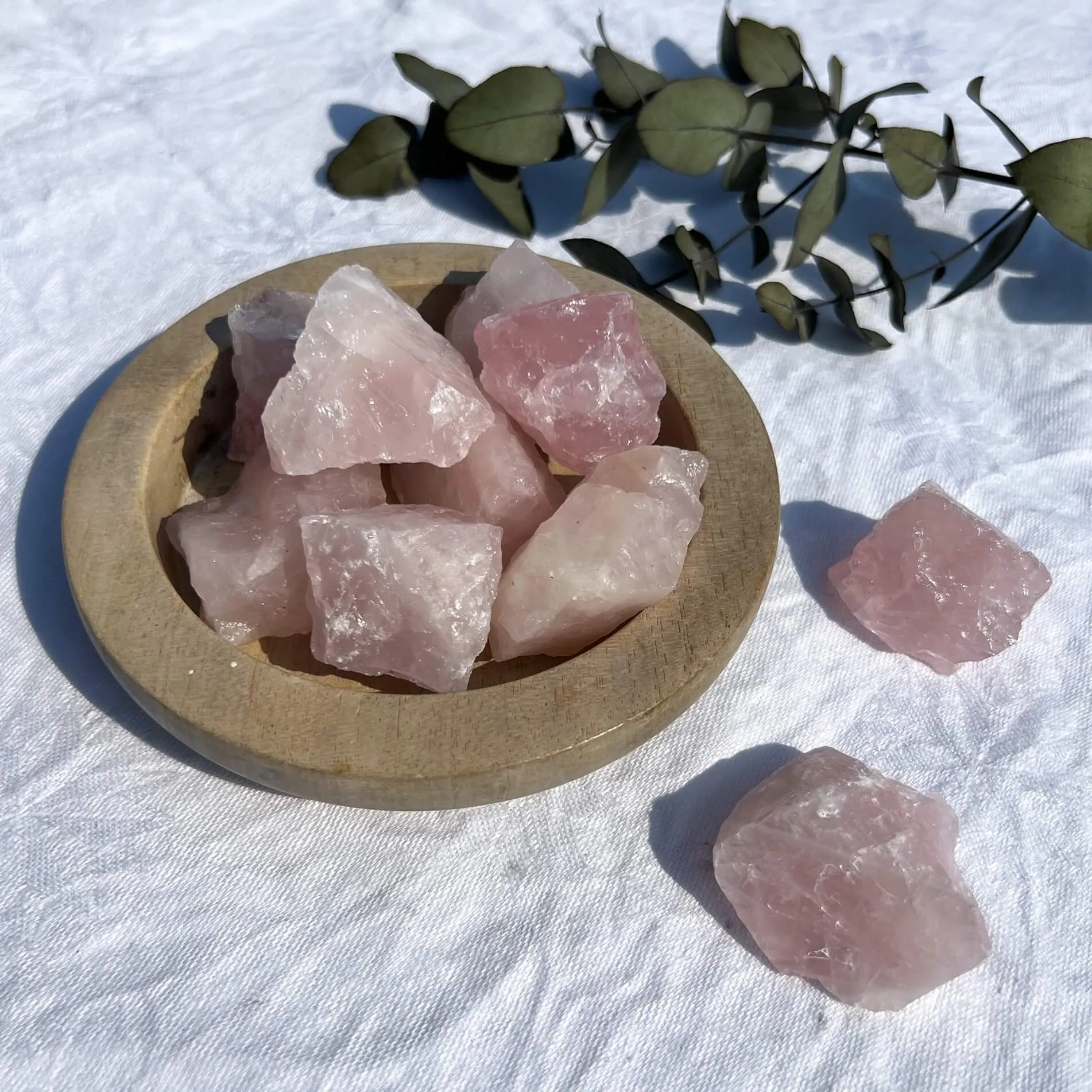 Rose Quartz Raw Crystal - Extra Small