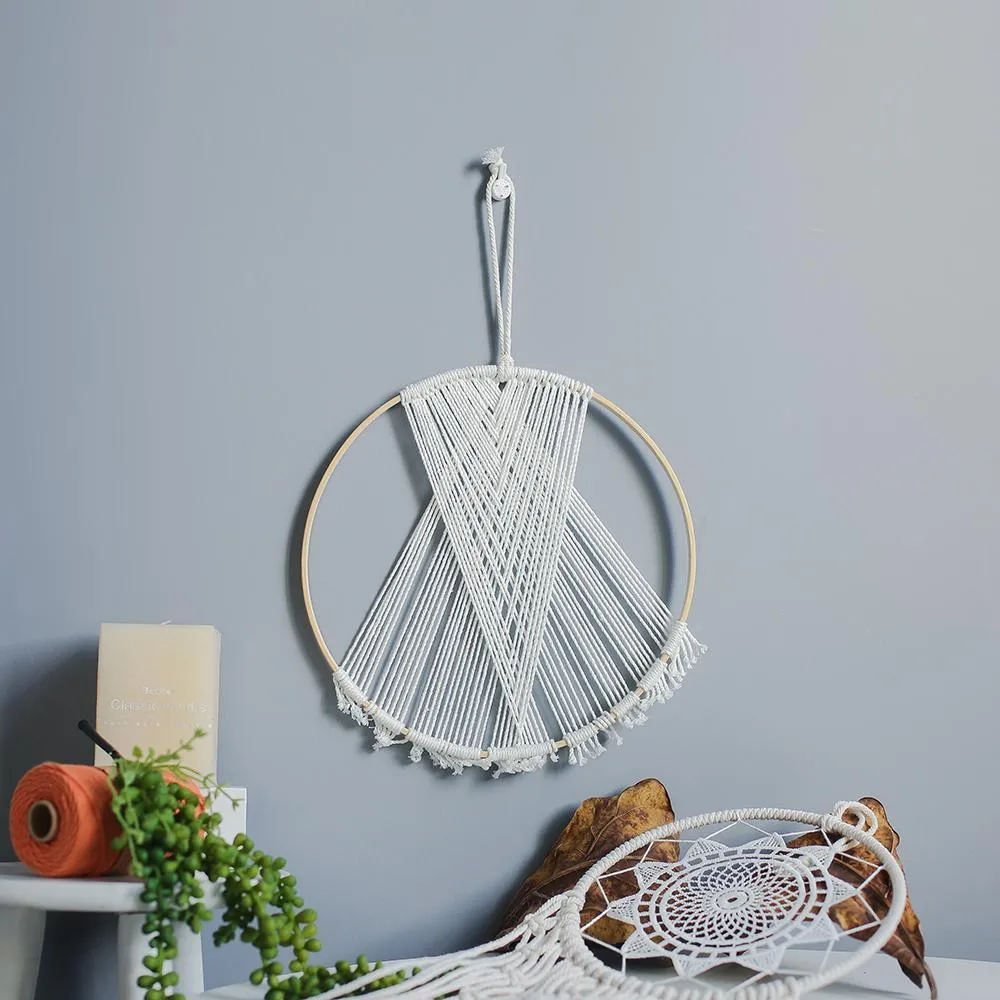 Round Cotton Yarn Wall Hanging Macrame