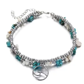 Save Ocean Animals Jewelry | Wave Anklet