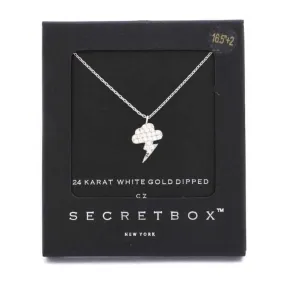 Secret Box Lighting Bolt Charm Necklace