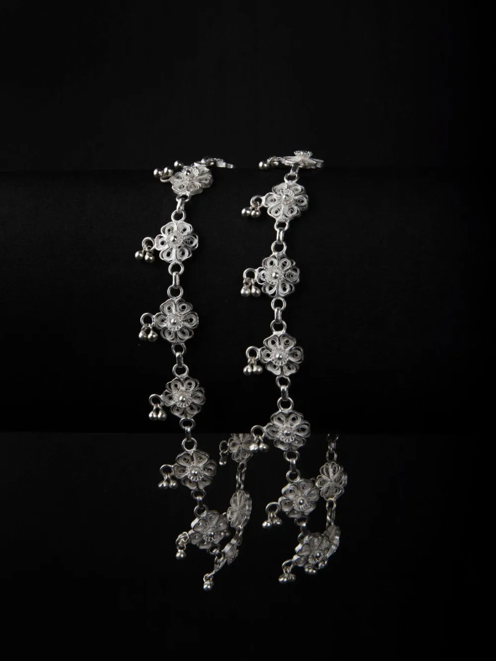 Silver Anklets Ghungroo