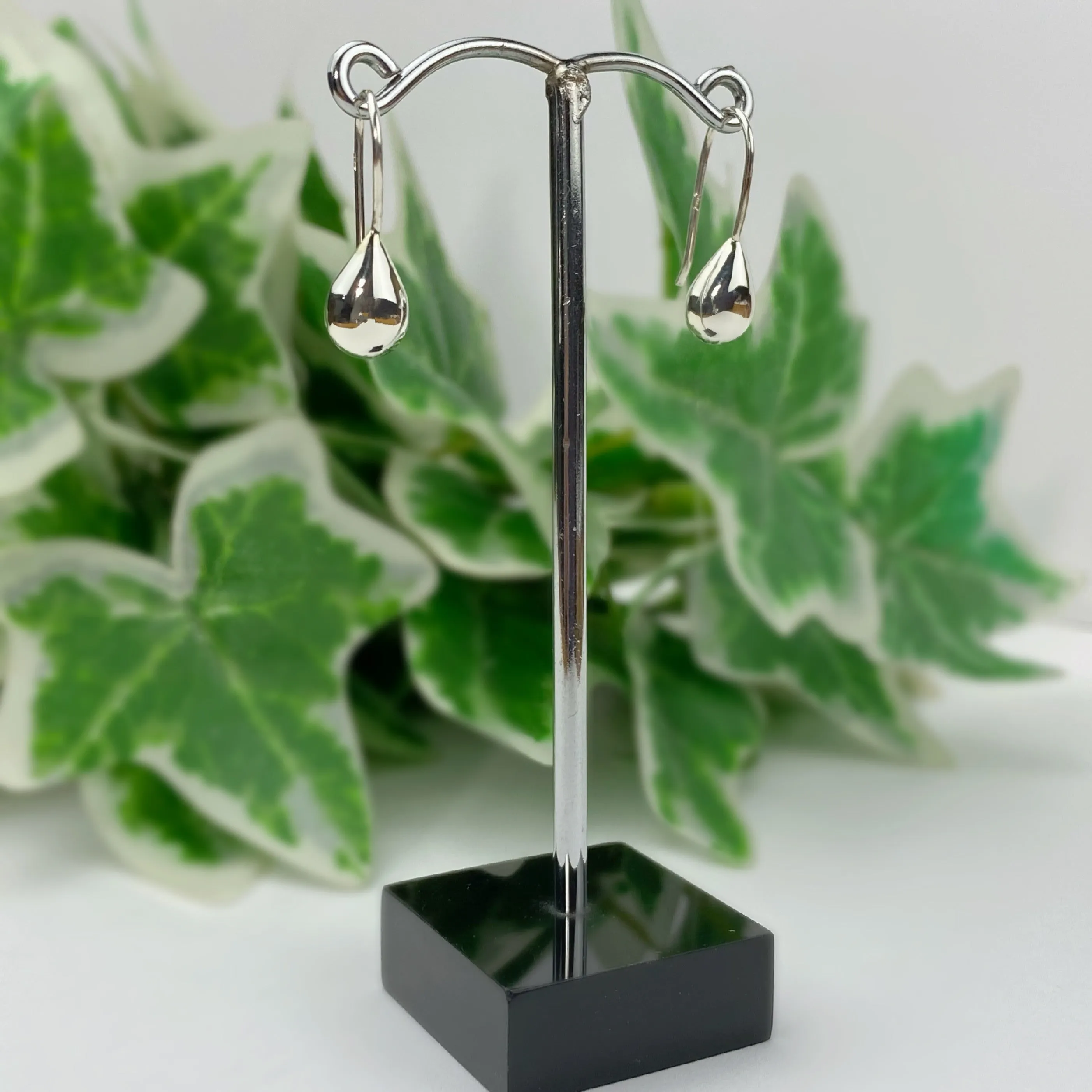 Silver Raindrop Earrings - VE740