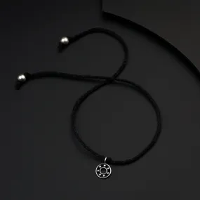 Silver Round in Round Anklet