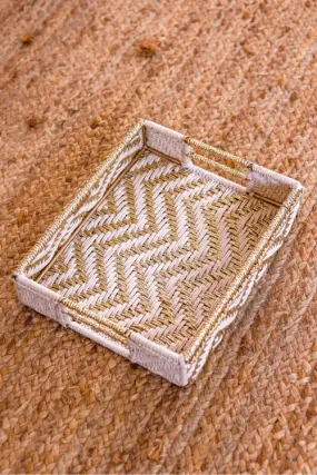 Sirohi Chevron Upcycled Plastic Tray