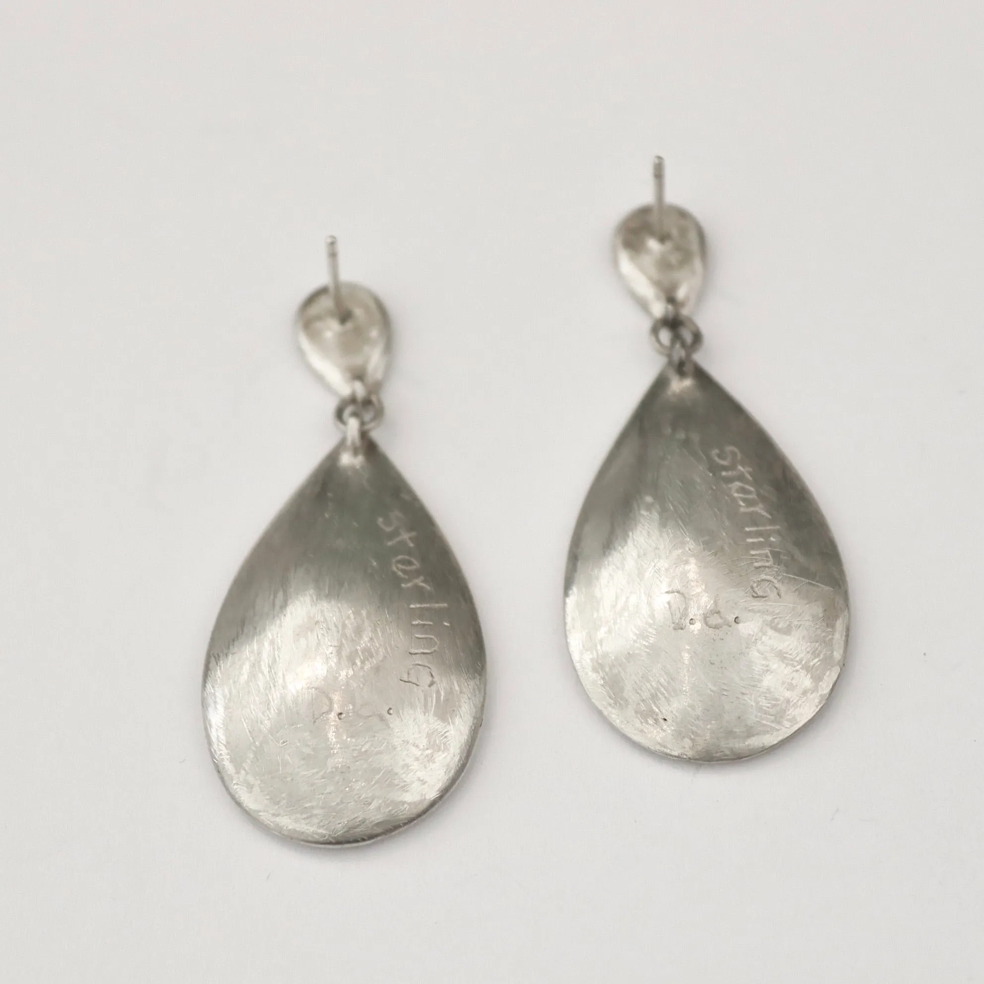 Small Double Tear Drop Earrings
