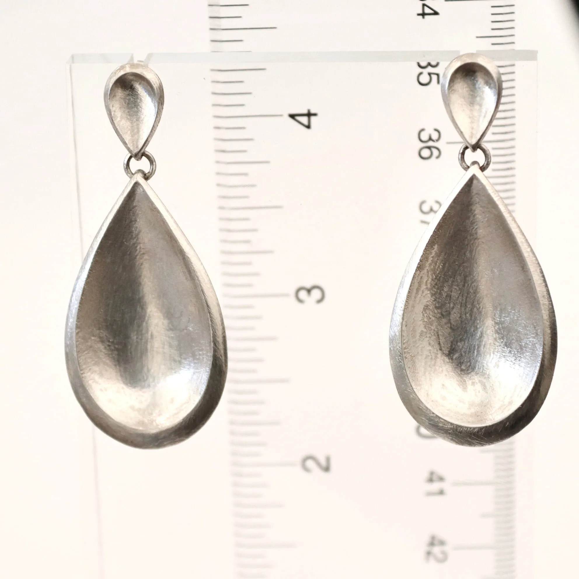 Small Double Tear Drop Earrings