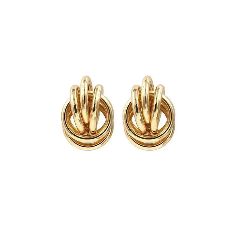 Spiral Earrings, Geometric Design, Hyperbolic Style, Push-Back Closure, Zinc Alloy, Casual & Party Wear, Multiple Styles Available