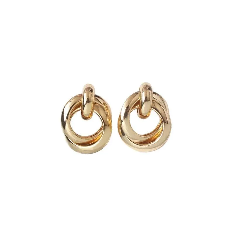 Spiral Earrings, Geometric Design, Hyperbolic Style, Push-Back Closure, Zinc Alloy, Casual & Party Wear, Multiple Styles Available