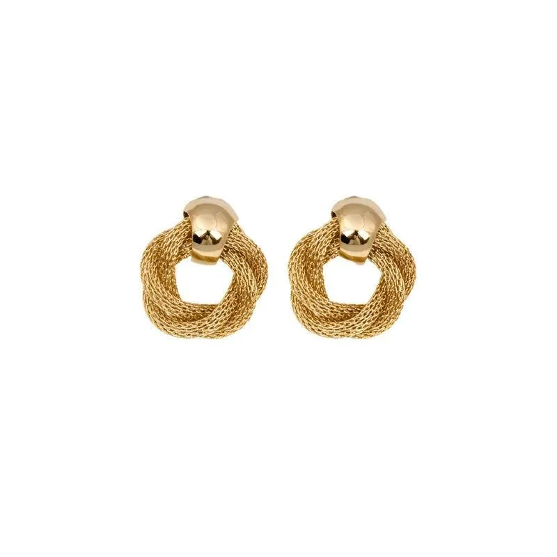 Spiral Earrings, Geometric Design, Hyperbolic Style, Push-Back Closure, Zinc Alloy, Casual & Party Wear, Multiple Styles Available