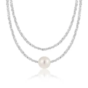 Stackable Shell Pearl Necklace