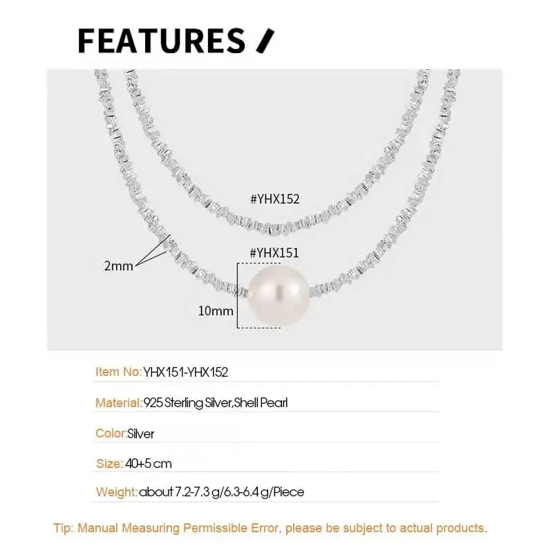 Stackable Shell Pearl Necklace