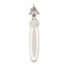 Sterling Silver Elephant Bookmark Engraved