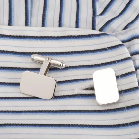 Sterling Silver Lozenge Cufflinks