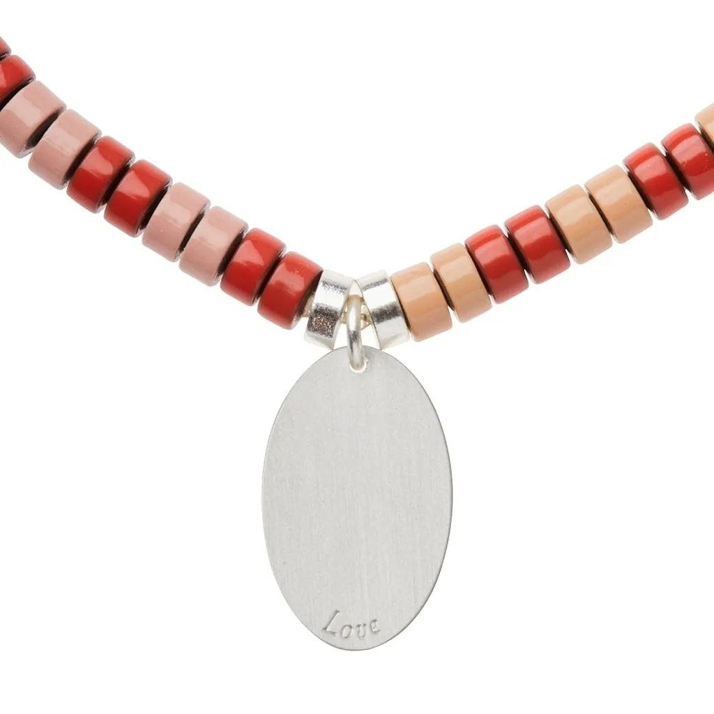 Stone Intention Charm Bracelet - Rose Quartz/Silver