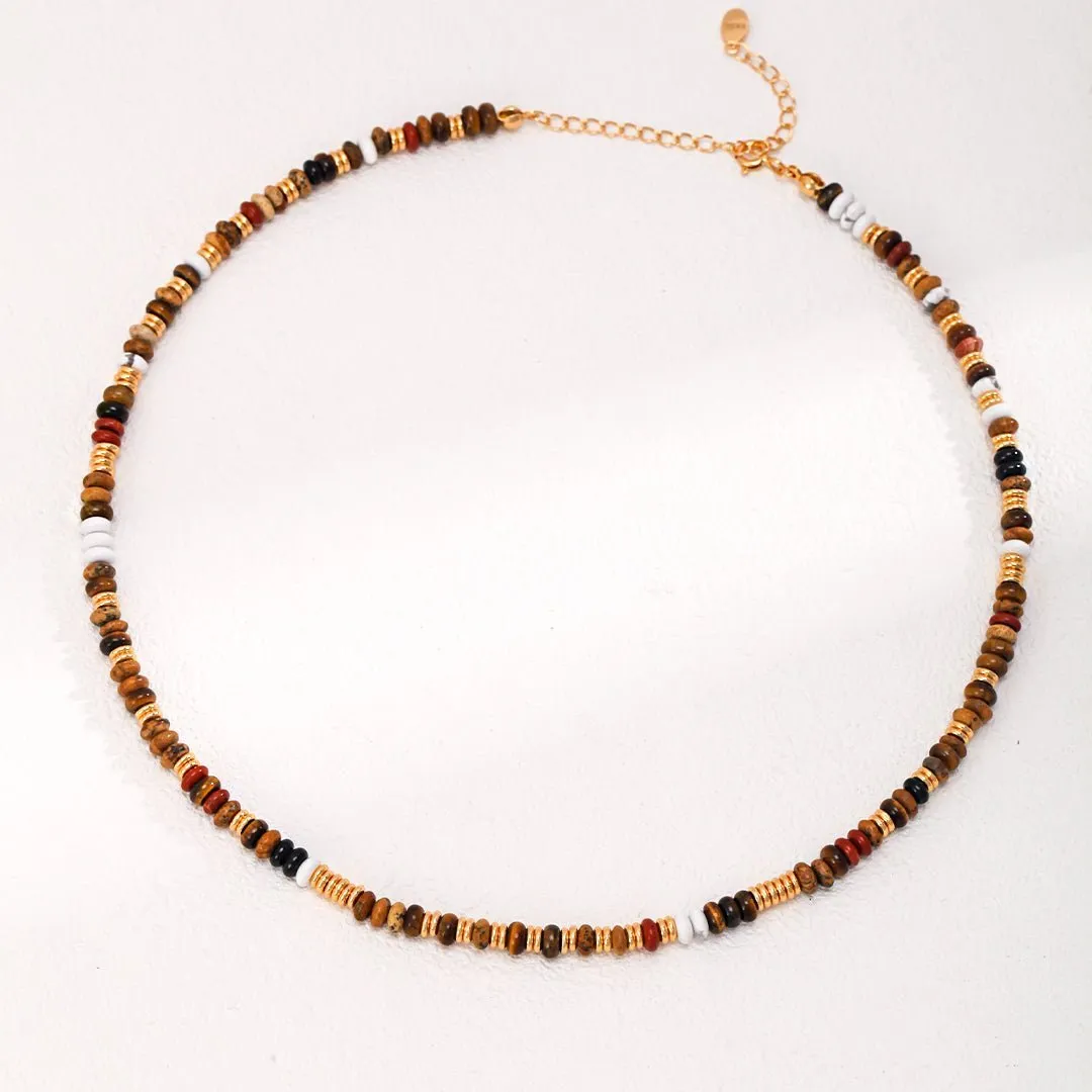 Tiger Eye Gemstone Beads Necklace